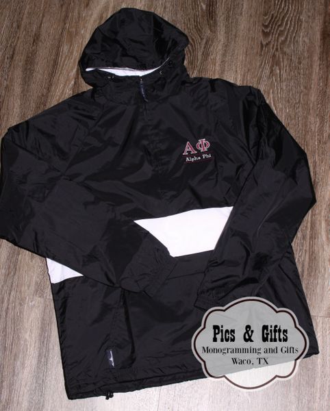 Alpha Phi Rain Jacket Pics Gifts